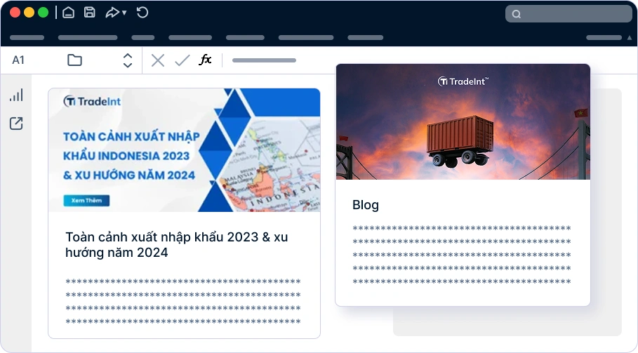Bài viết blog và nội dung tiếp thị cá nhân hóa về xuất nhập khẩu trên nền tảng TradeInt