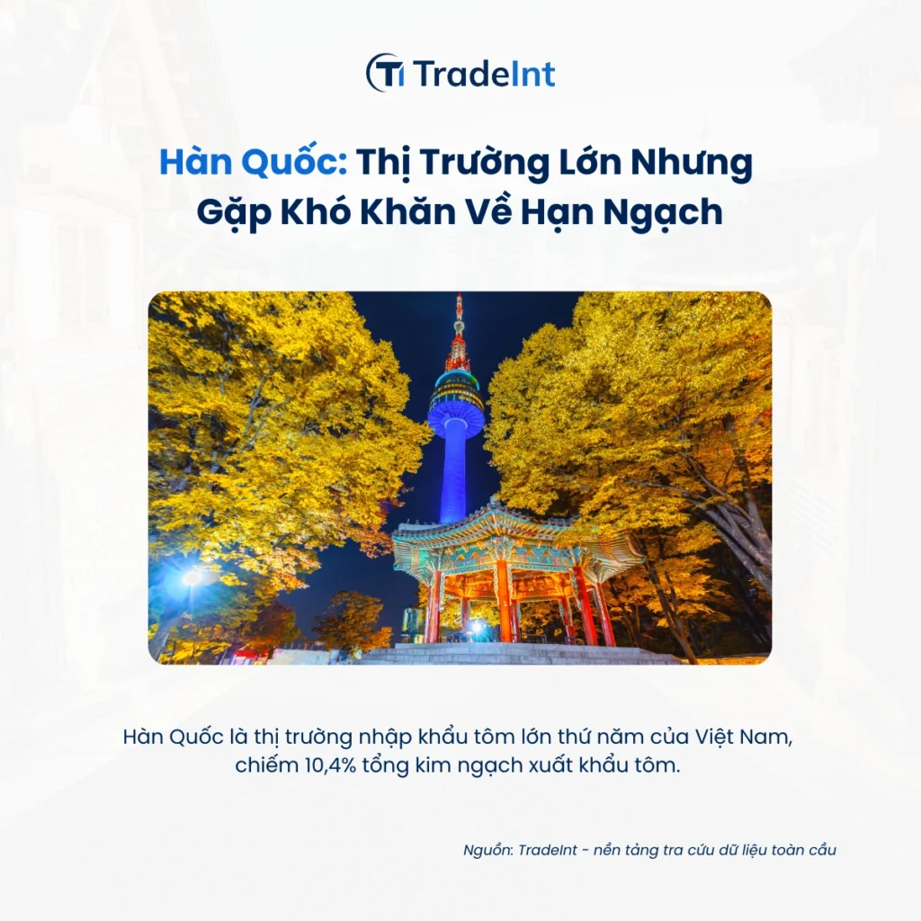 Hàn Quốc thị trường XK tôm Việt Nam