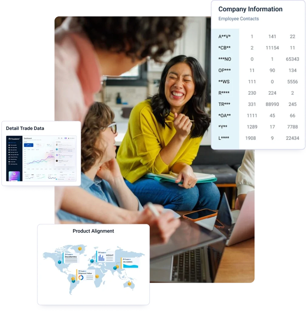 sales  marketing​ co so du lieu xuat nhap khau tradeint vn