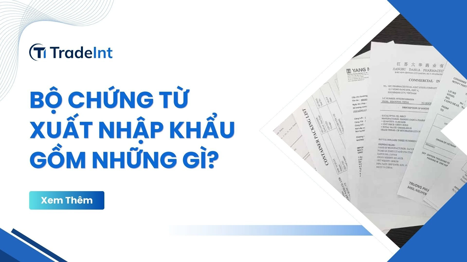 bộ chứng từ xuất nhập khẩu gồm những gì co so du lieu xuat nhap khau tradeint vn