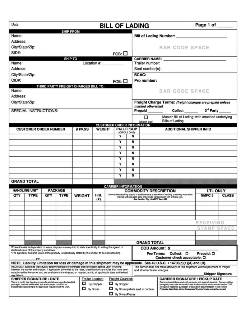 Những Nội Dung Chính Có Trên Bill of Lading Bl Trade Intelligence Global những nội dung chính trên vận đơn bl co so du lieu xuat nhap khau tradeint vn